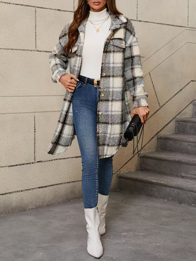 Plaid Pattern Soft Jacket