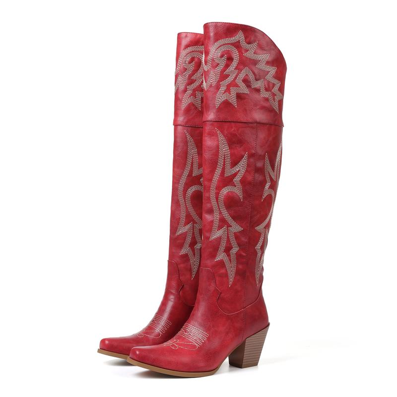CHEYENNE™ – Classic Over-the-Knee Cowboy Boots