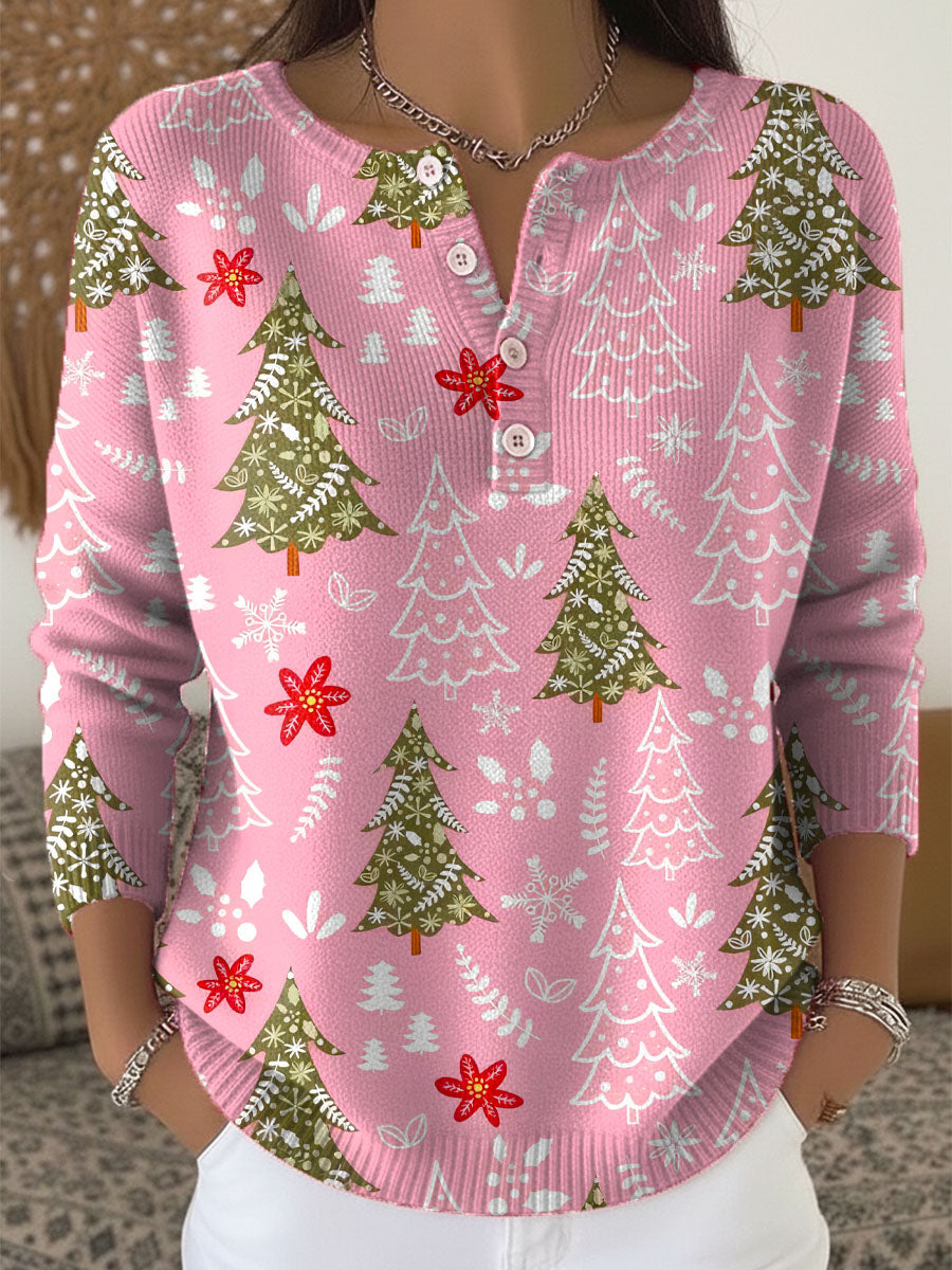 Sofie – Button-Up Christmas Sweater