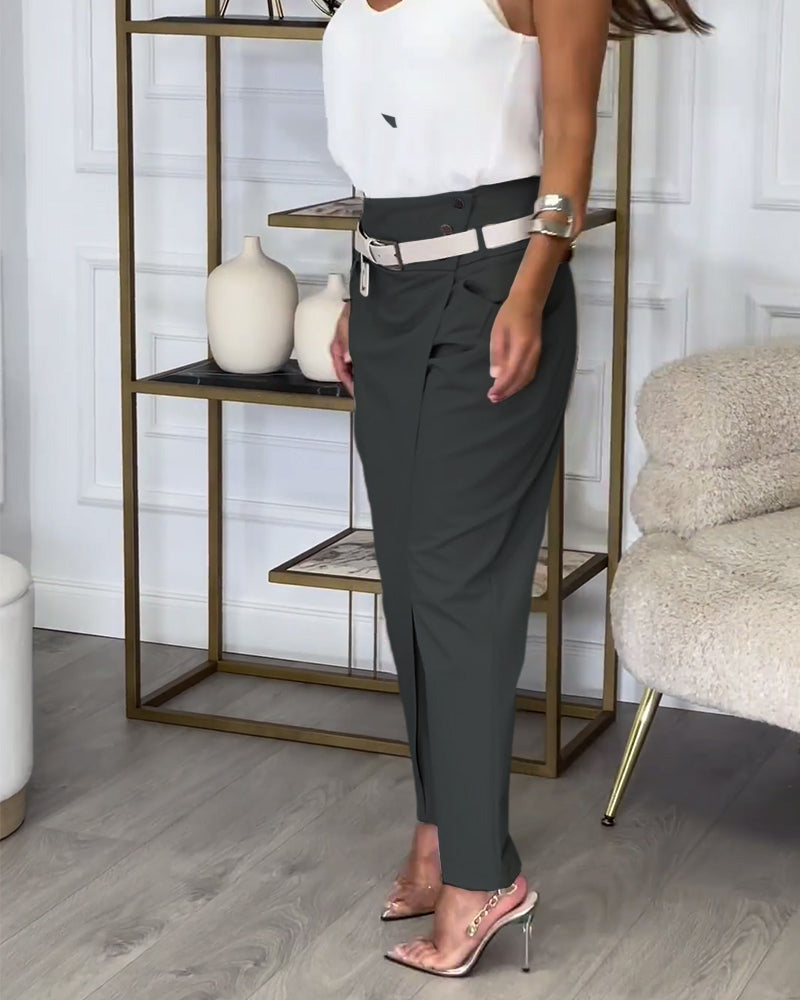 EMILIA™ - High-Waist Pants + Free Belt