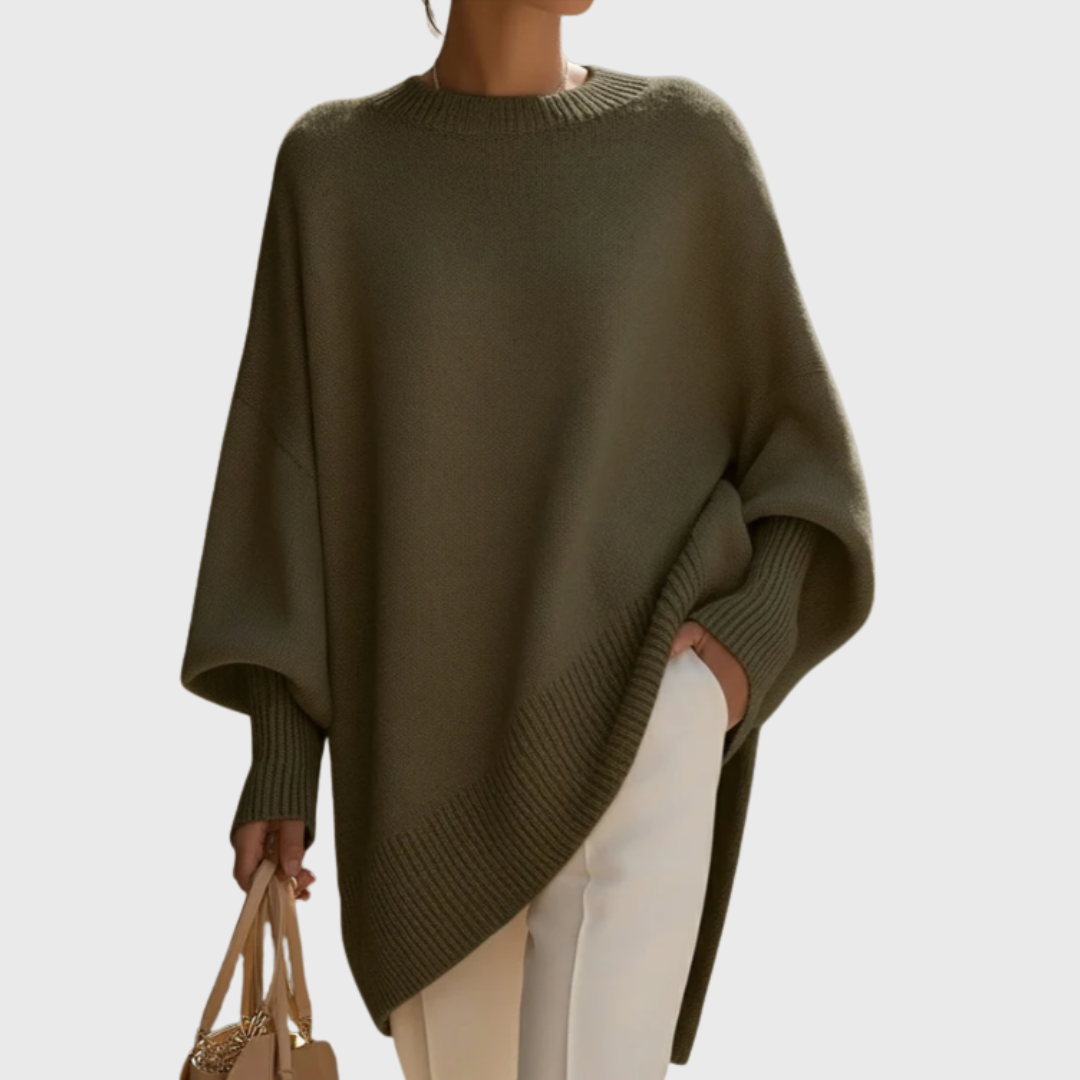 Livia I oversized poncho-sweater
