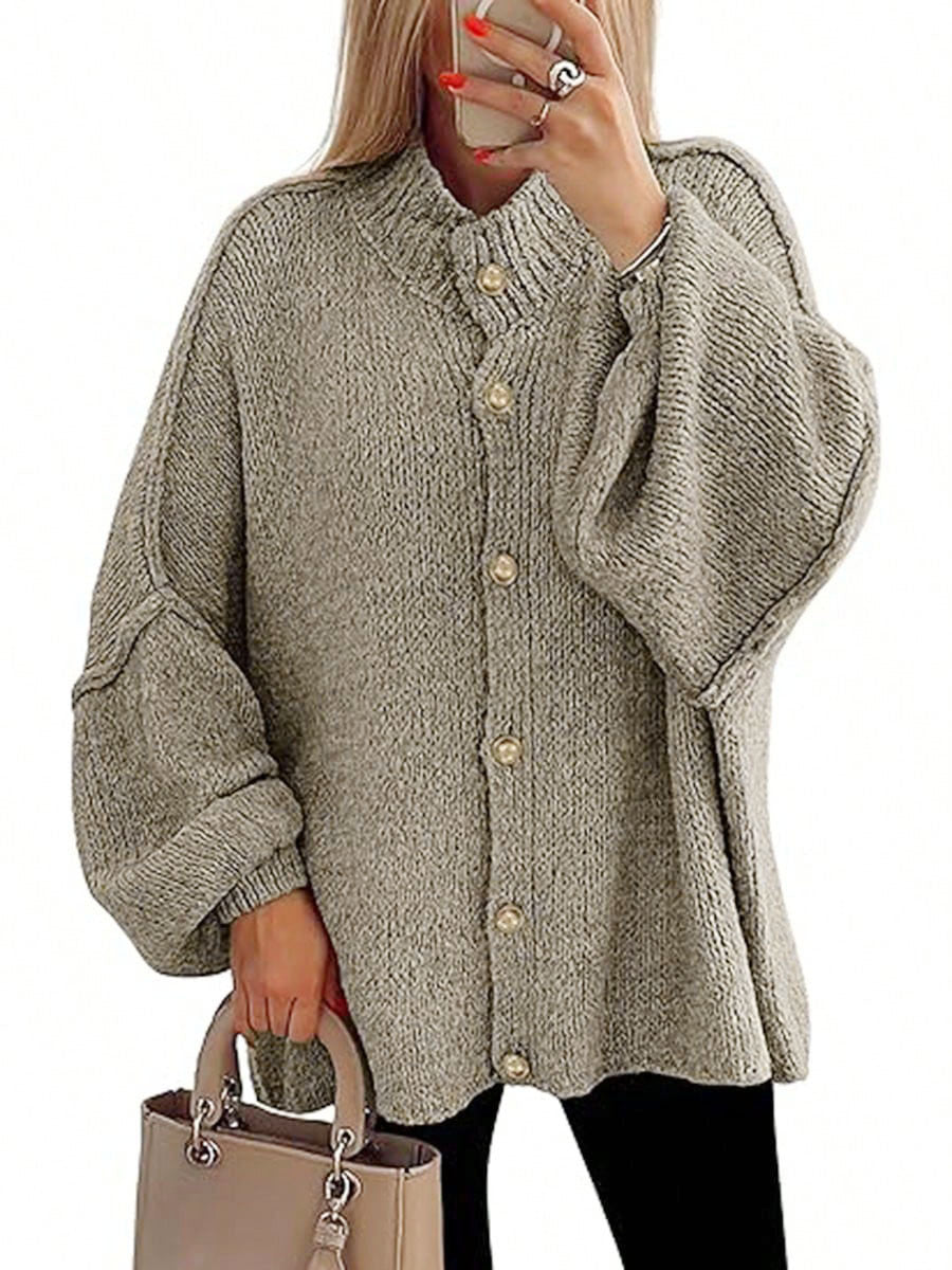 NOFIA™ - Cozy Button Down Long Sleeve Chunky Jacket