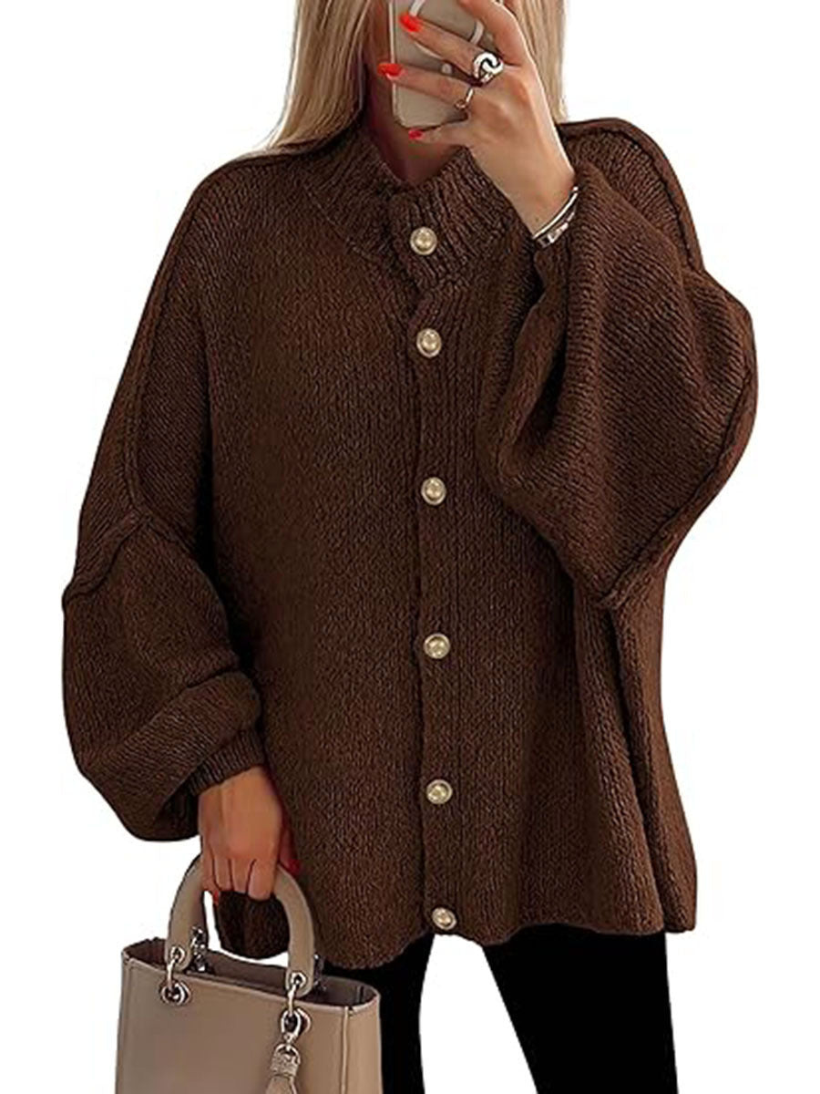 NOFIA™ - Cozy Button Down Long Sleeve Chunky Jacket